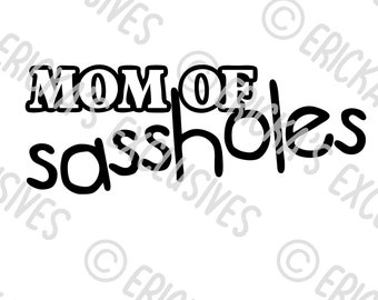 Mom of Sassholes Decal