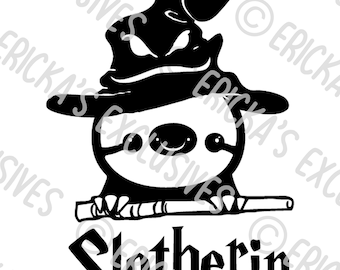 Slytherin Slotherin Sloth Vinyl Decal