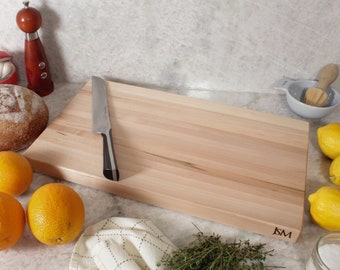 Maple Cutting Board - Edge Grain Cutting Board - Serving Tray - Wedding Gift - Chopping Block - Charcuterie Board - Cheese Board