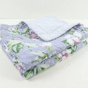 Set of 2 Laura Ashley Floral Pillow Shams, Floral Quilted Pillow Shams, Standard Size Pillow Shams