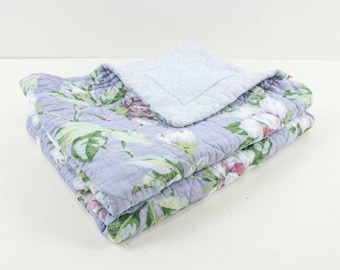 Laura Ashley Floral Quilted Pillow Shams - Set of 2, Cottagecore bedding, Vintage Floral Shams