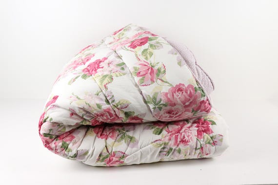 Vintage Laura Ashley Floral Comforter with, Full Size, Cottagecore Bedding