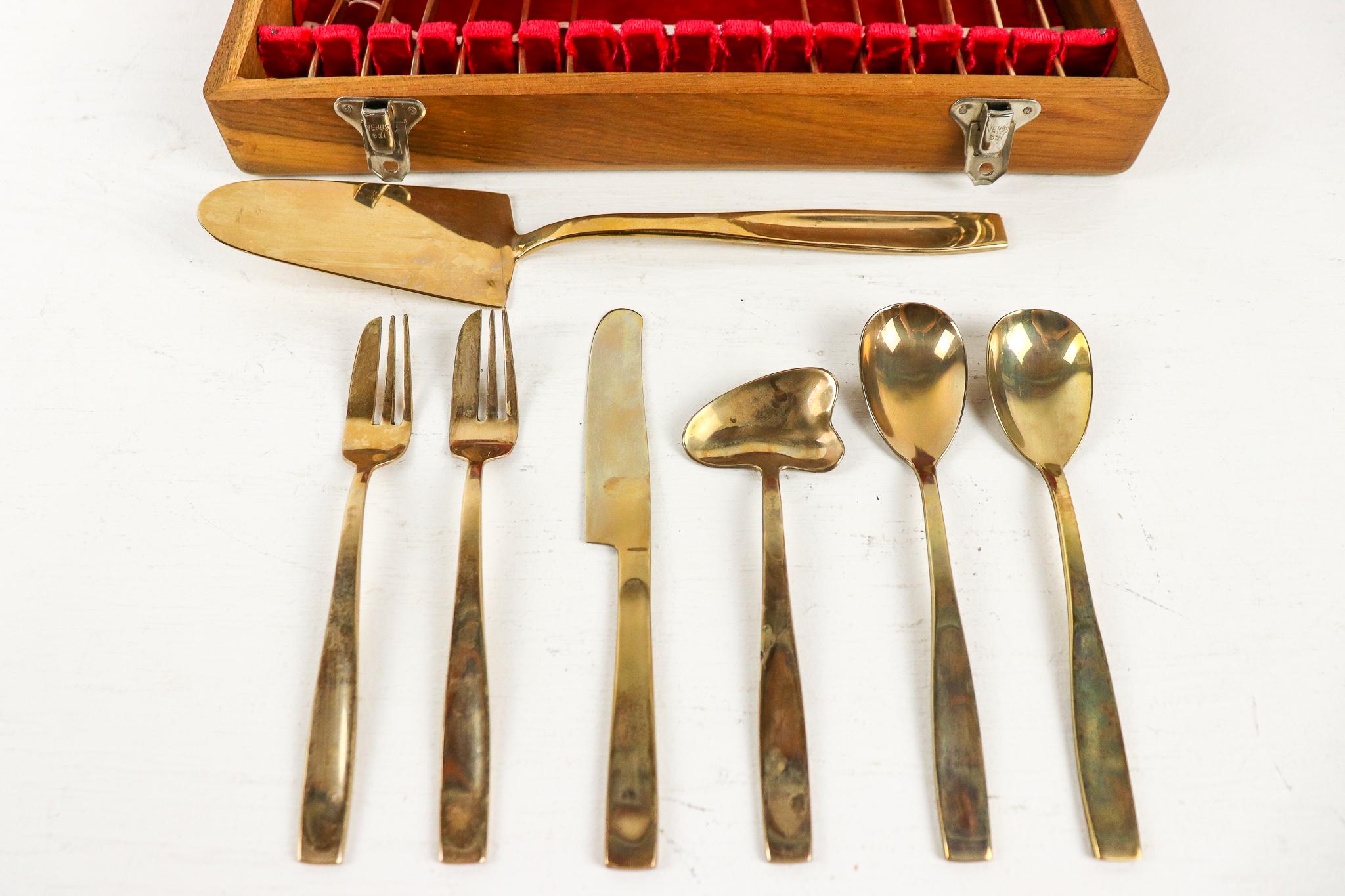 カトラリー(スプーン等) Thai Brass flatware Thai Brass Flatware - Etsy