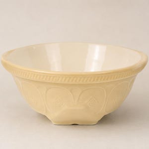 Vintage T.G. Green Gripstand Mixing Bowl, Yellowware Pottery, Farmhouse Display Piece