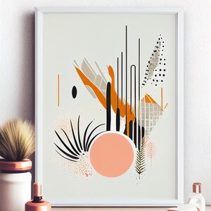 Digital Print Minimalistic Wall Art, Abstract Wall Art, Mid-Century Modern, Abstract Wall Prints, Instant Digital Download