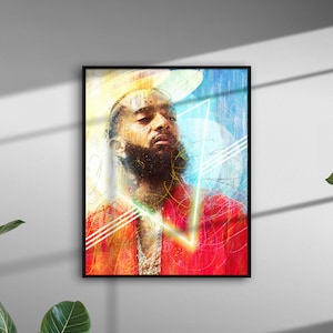 Nipsey Hussle Instant Digital Download - Nipsey Hussle Poster -  Nipsey Hussle Art, Abstract Painting, Art Print, Wall Art, Hip Hop Art
