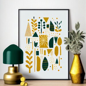 Digital Print Minimalistic Wall Art, Abstract Wall Art, Mid-Century Modern, Abstract Wall Prints, Instant Digital Download