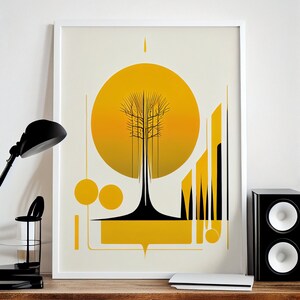 Digital Print Minimalistic Wall Art, Abstract Wall Art, Mid-Century Modern, Abstract Wall Prints, Instant Digital Download