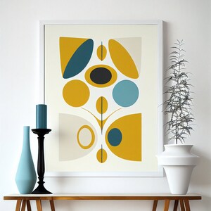 Digital Print Minimalistic Wall Art, Abstract Wall Art, Mid-Century Modern, Abstract Wall Prints, Instant Digital Download