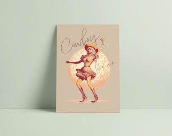 Taylor Cowboy Like Me Digital Print, Retro Aesthetic, Red Girly Wall Art, Preppy Wall Art, Dorm Room Decor Wall Art, Swiftie Gift