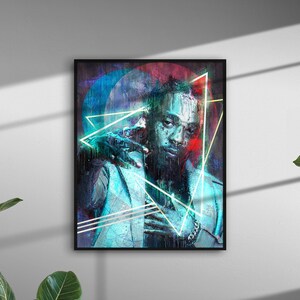 Kendrick Lamar Instant Digital Download - Kendrick Lamar Poster -  Kendrick Lamar Art - Abstract Painting - Art Print - Wall Art