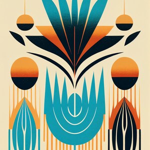 Digital Print Minimalistic Wall Art, Abstract Wall Art, Mid-Century Modern, Abstract Wall Prints, Instant Digital Download