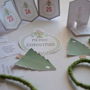 CALENDARIO de ADVIENTO (Imprimible) +  bonus GRATIS!