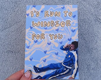 B-GRADE Peep Show I'd Run To Windsor For You Valentines A6 Card
