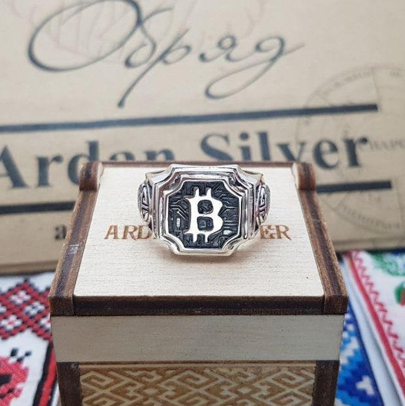 Bitcoin Ring Crypto Jewelry Bitcoin Jewelry Crypto Ring Etsy
