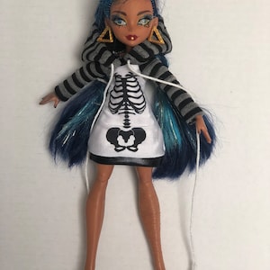 Hoodie dress for the petite CURVY 11” slimline doll. This is  G3 doll