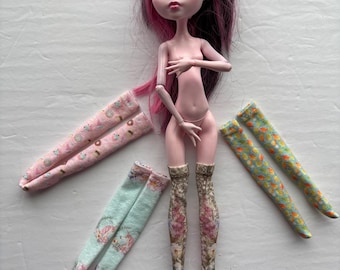 Custom print stockings for 11 inches petite slimline doll. G1
