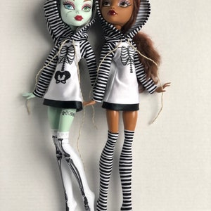 Skeleton Hoodie Dress for 17&quot; Slimline Dolls