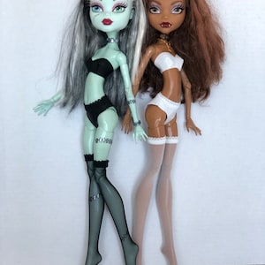 17” Leather shiny faux fabric lingerie set fo17” Dolls. MH tall doll 17 inches.
