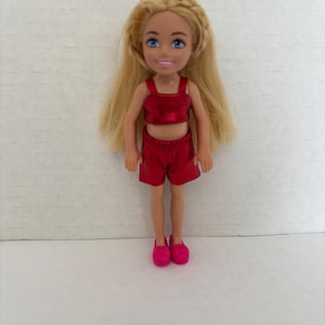 Club Chelsea 5.5 Inch mini slimline Doll spaghetti straps dress.