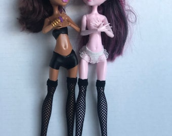 Fishnet Stockings for petite slimline dolls 11inches .