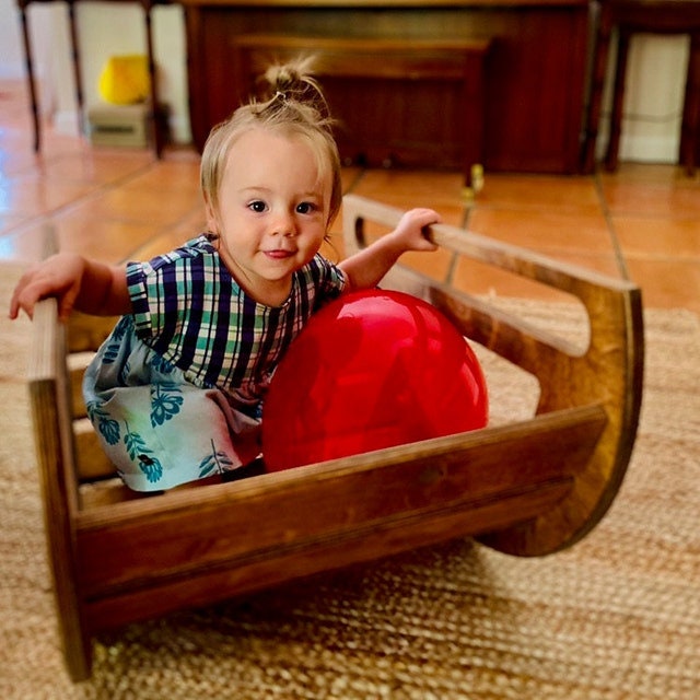 Montessori Rocker Mini Climbing Arch Wood Rocker - Etsy