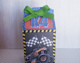 Milk box Monster truck Box for Favor Monster Truck