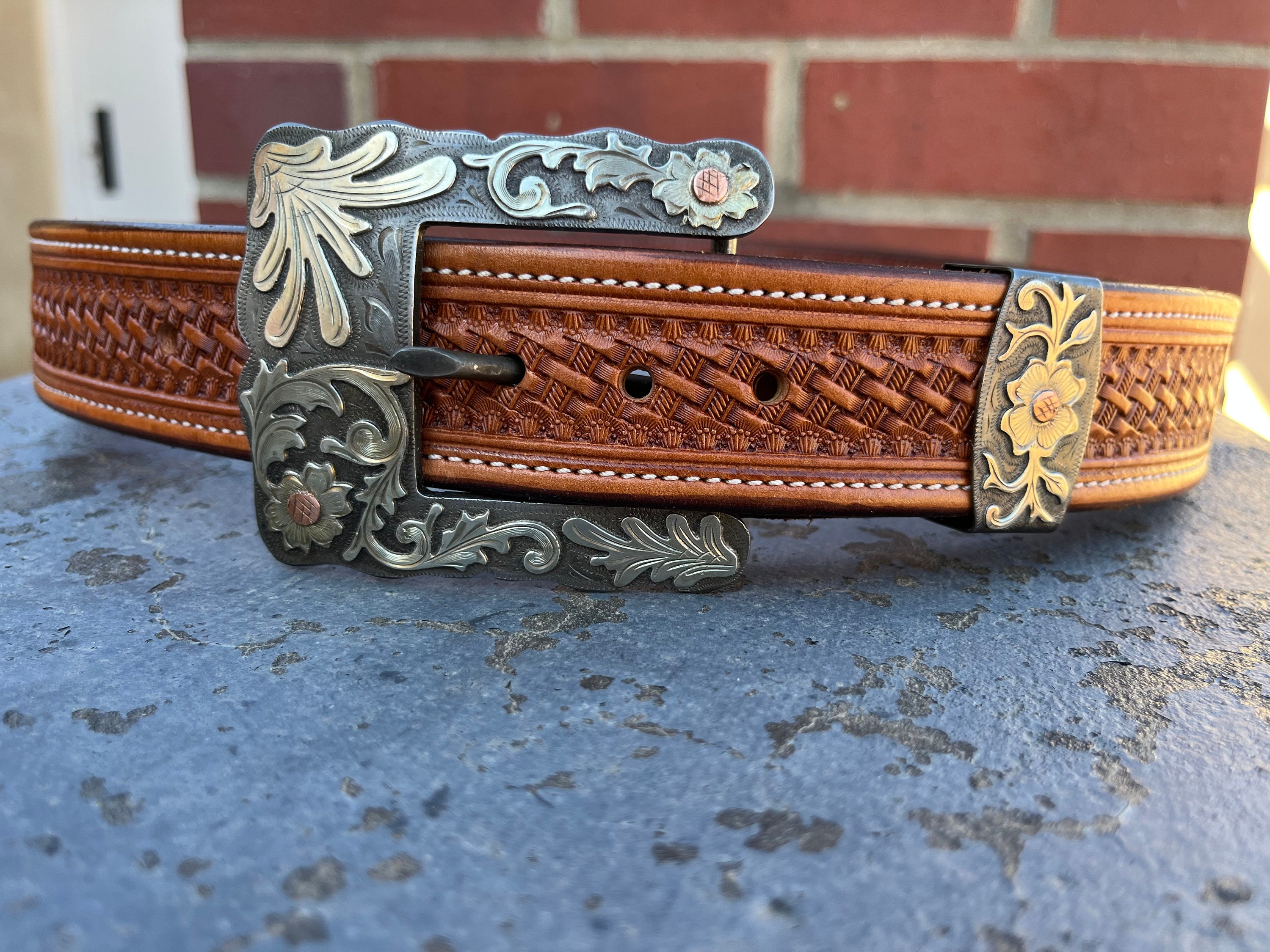 Western Rhinestone Paisley Boho Cowgirl Belt Buckle