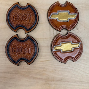 Custom Leather Car Coaster