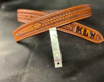 Basket Stamp Belt with Brand or initials