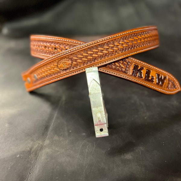 Basket Stamp Belt with Brand or initials