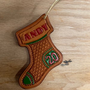 Custom Leather Christmas Ornaments