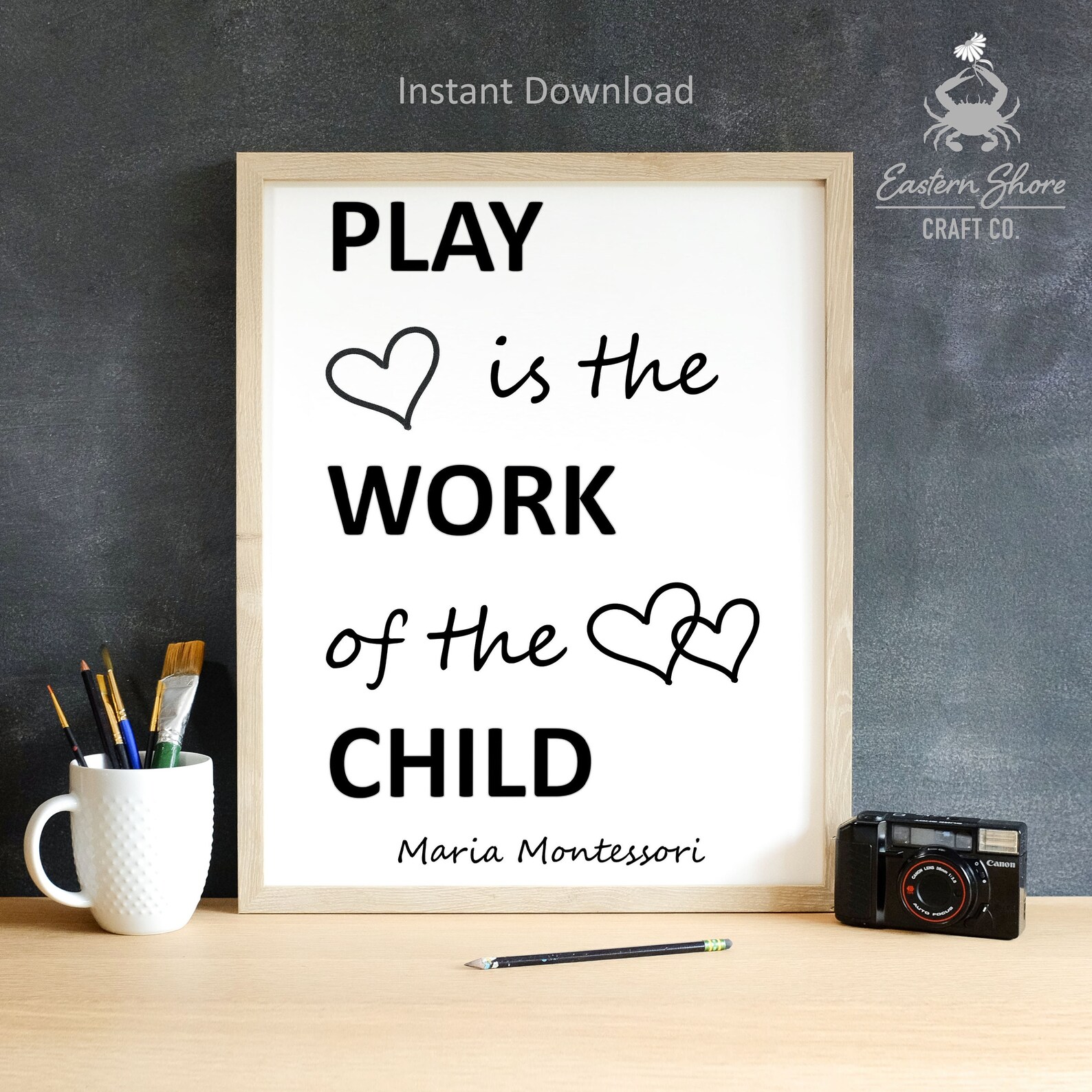 Montessori Black &amp; White Printable Art Preschool | Etsy