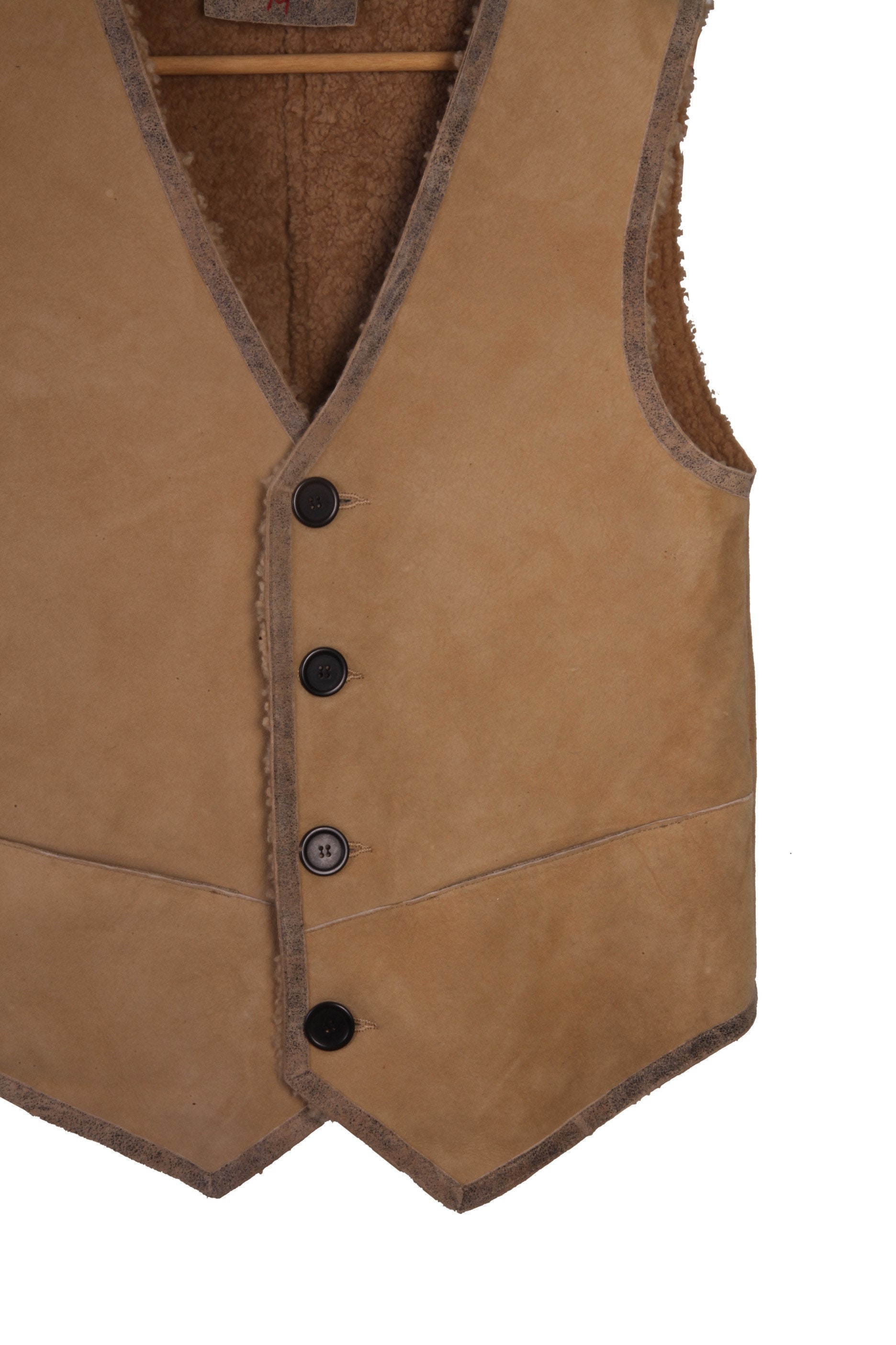 Roper Cow Nappa (Brown) - Men's Leather Vest