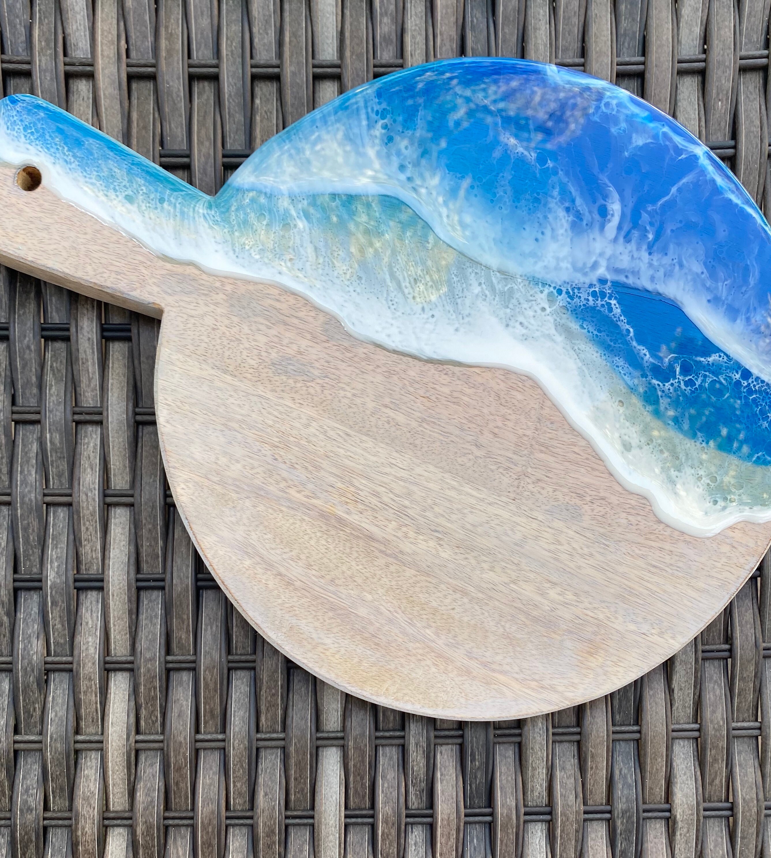 Resin Art Cheese Board Etsy