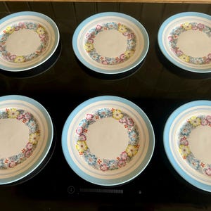 6 x Royal Albert Dorothy tallrikar - 1920-talet