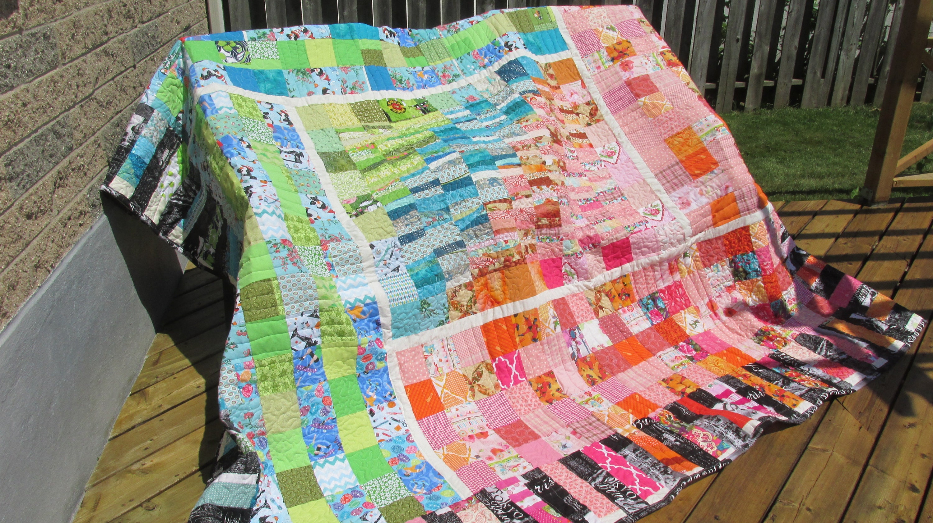 KING size Quilt for Sale Homemade By Me Scrap quilt Etsy