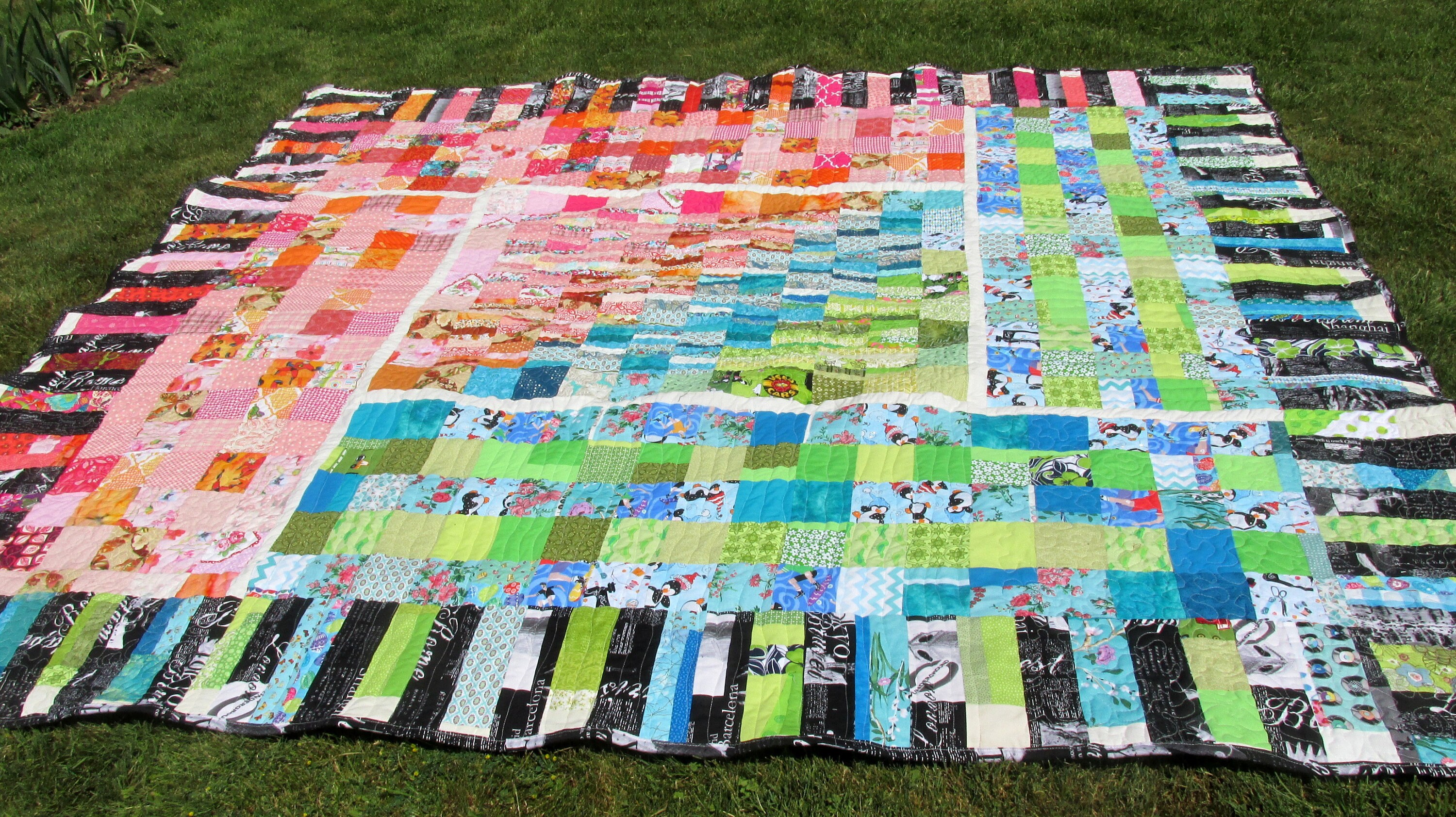 Patchwork KING Size Quilt for Sale Homemade by Me Scrap Etsy