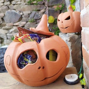 Citrouille en poterie