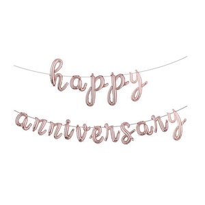 Happy Anniversary Balloons | Happy Anniversary Decoration | 50th Anniversary Decorations | Anniversary Balloon | Anniversary Party Decor