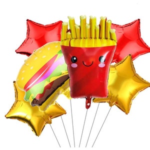 Pizza and Pajamas Party Decorations, Pizza & Pajamas Foil Balloons