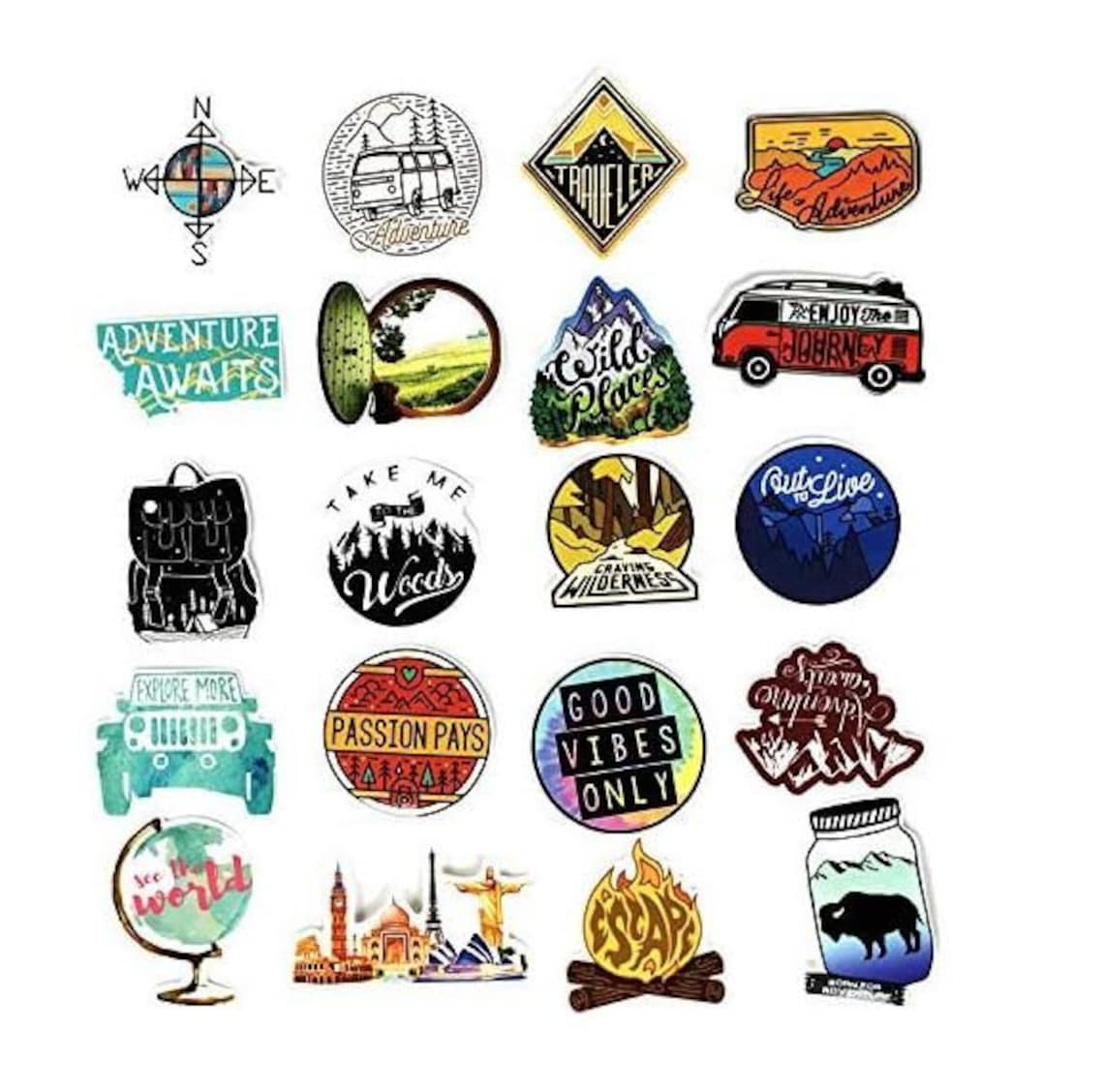 Nature Stickers for Water BottlesHydro Flask Etsy