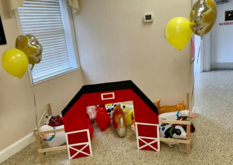 Animal Balloons Farm Animal Decorations Farm Decorations Etsy