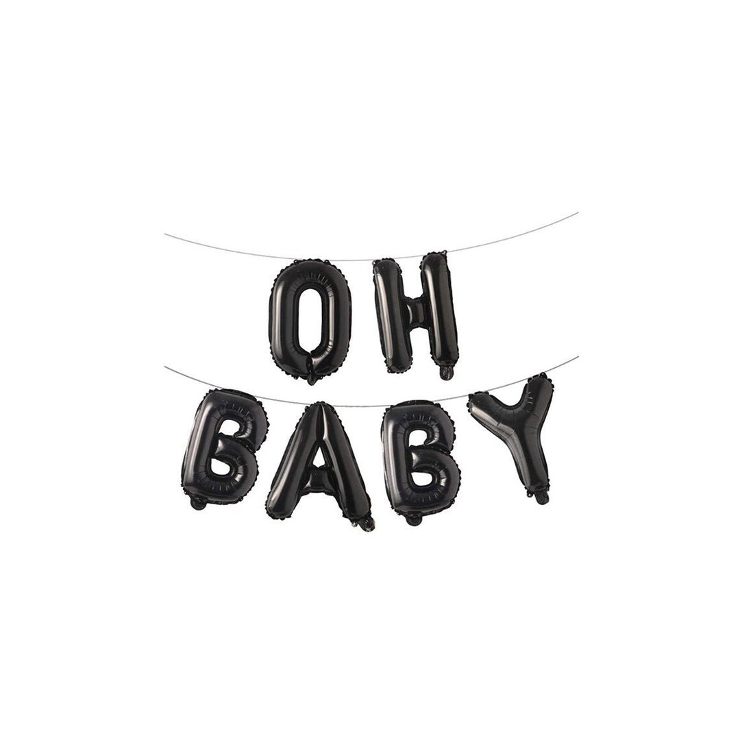 Oh Baby Balloons Baby Shower Balloons Gender Reveal Etsy