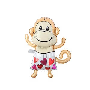 Monkey Balloon | Jungle Themed Decorations | Safari Decorations | Safari Birthday Party Decor | Jungle Themed Birthday Party Decorations