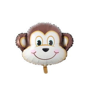 Monkey Balloon | Jungle Themed Decorations | Safari Decorations | Safari Birthday Party Decor | Jungle Themed Birthday Party Decorations