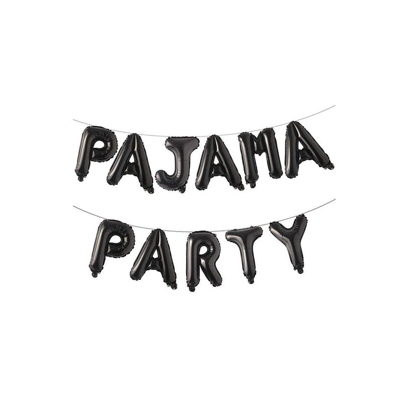 Pajama Party Balloons Pajama Party Decor Sleepover Etsy