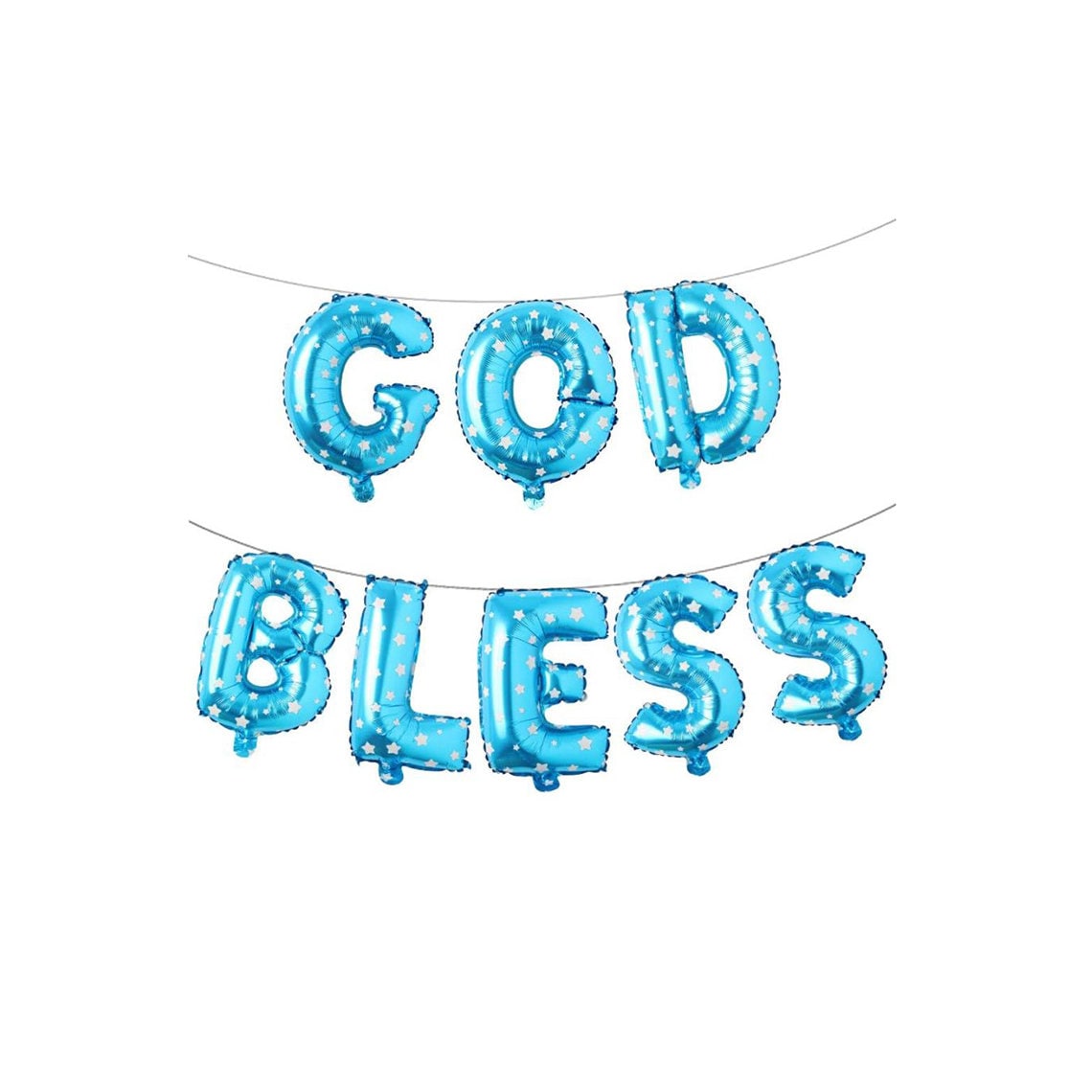 God Bless Letter Balloons Baptism Party Decorations First Etsy UK