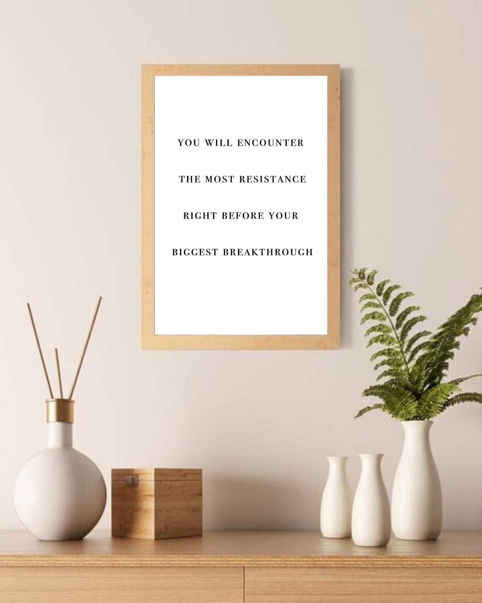 Resistance Before Breakthrough, Inspiring and Encouraging Quote Digital  Print, Believe in yourself, Instant Download, Office and Home Decor, image size:1600x2000