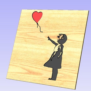 Banksy girl and the red ballon